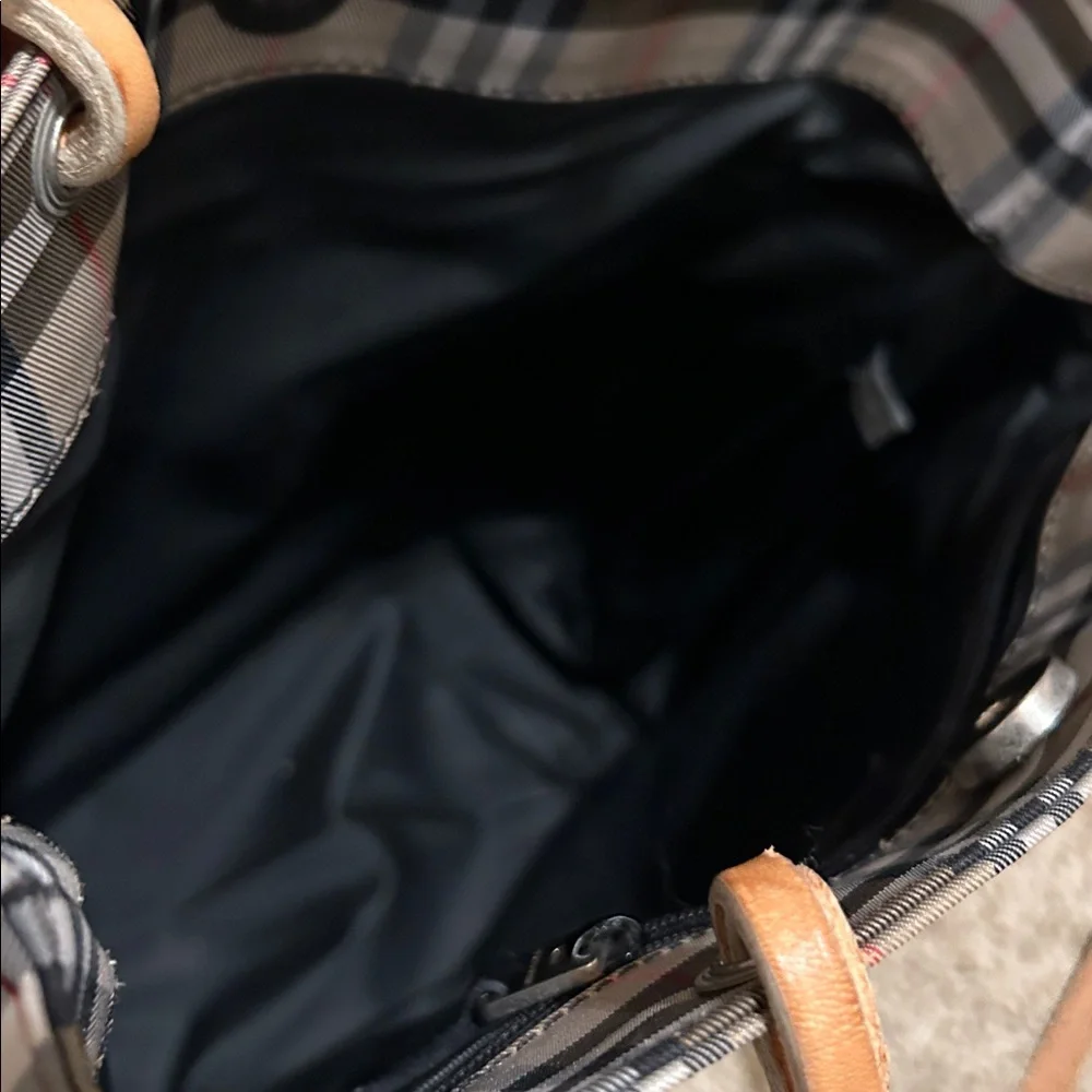Burberry Tan Nova Check Tote Hand Bag - Picture 8 of 11